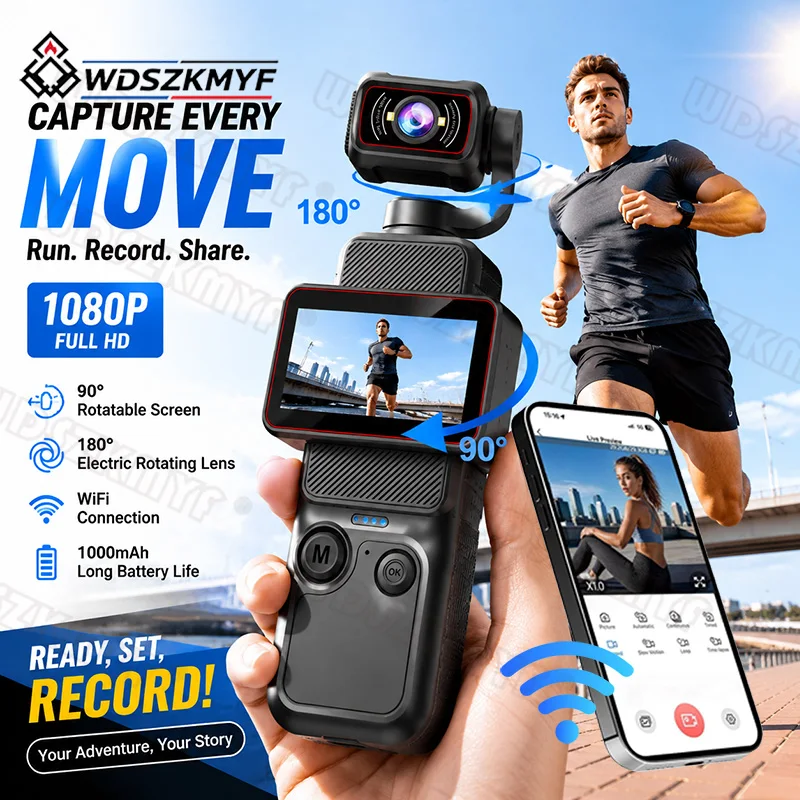 كاميرا واي فاي رقمية بدقة 1080 - مراجعة Action Camera Optical Image Stabilization وسعره