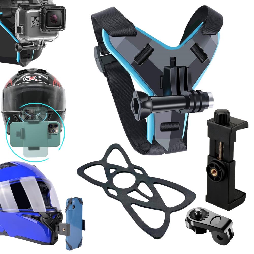 حامل هاتف لخوذة الدراجة الناري - مراجعة Action Camera Motorcycle Helmet Mount وسعره