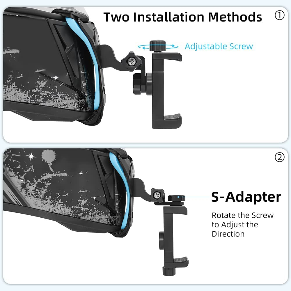 حامل هاتف لخوذة الدراجة الناري - مراجعة Action Camera Motorcycle Helmet Mount وسعره