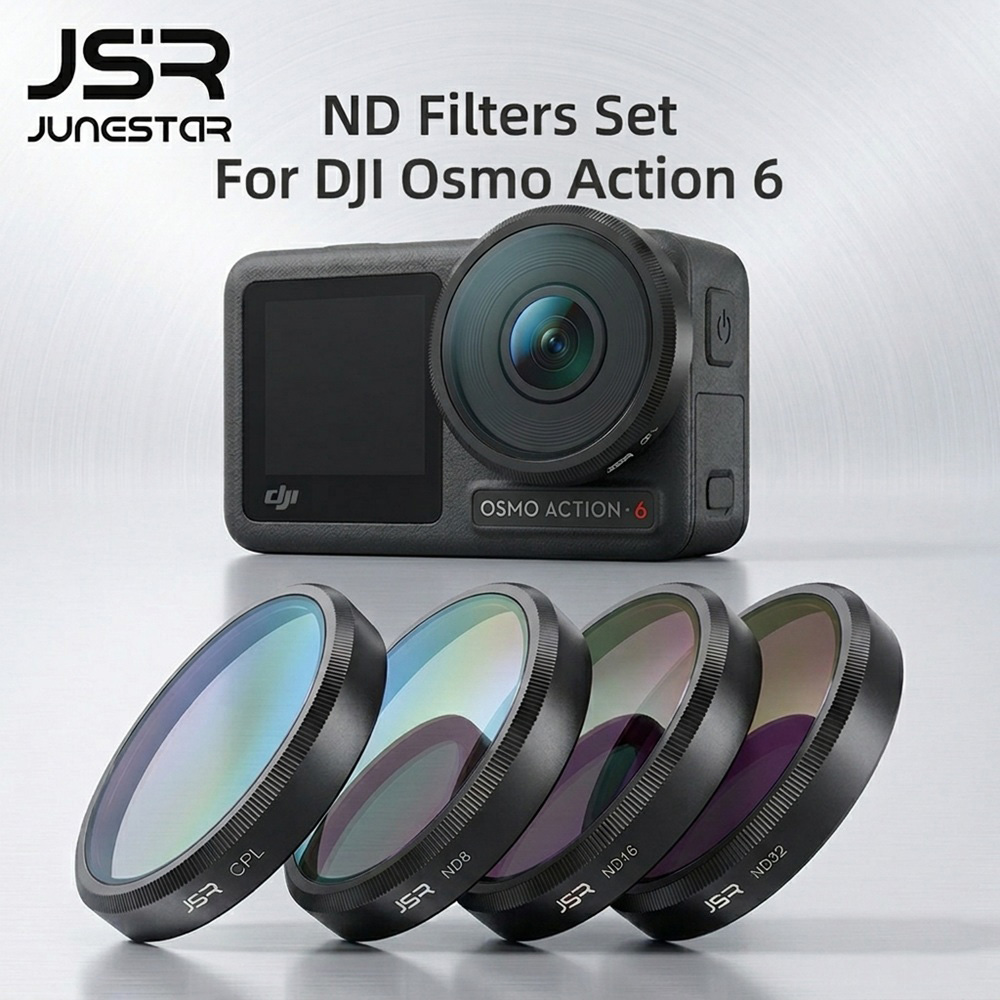 فلتر ND من JSR لـ DJI Osmo Act - مراجعة Action Camera Nd Filter Set 4K وسعره
