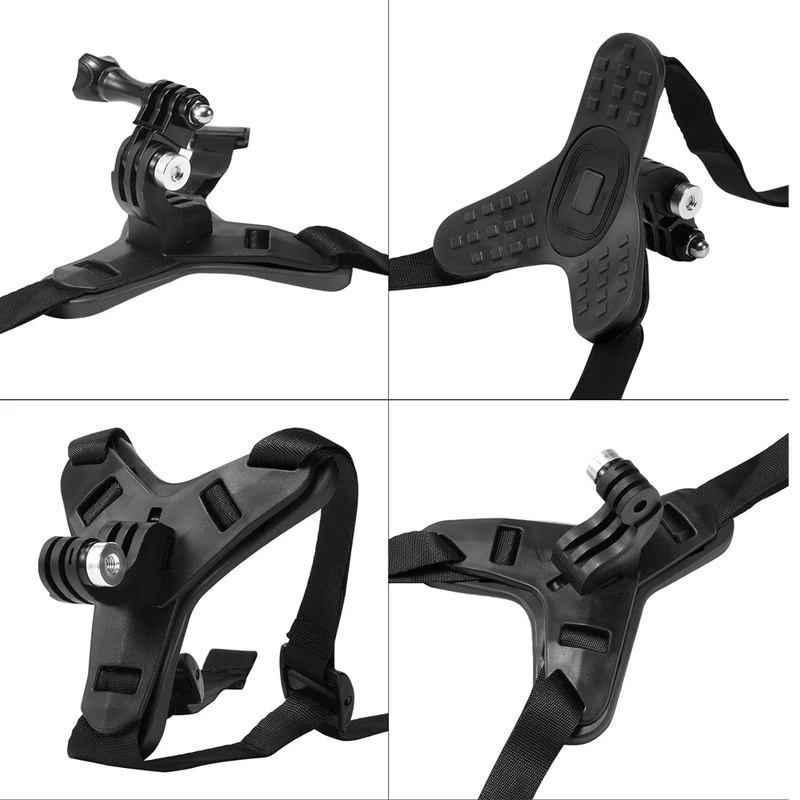 حامل تثبيت على حزام خوذة الدرا - مراجعة Action Camera Motorcycle Helmet Mount وسعره