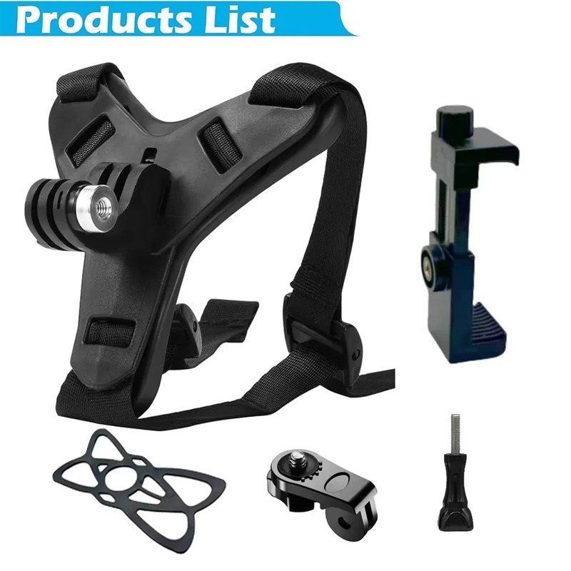 حامل تثبيت على حزام خوذة الدرا - مراجعة Action Camera Motorcycle Helmet Mount وسعره