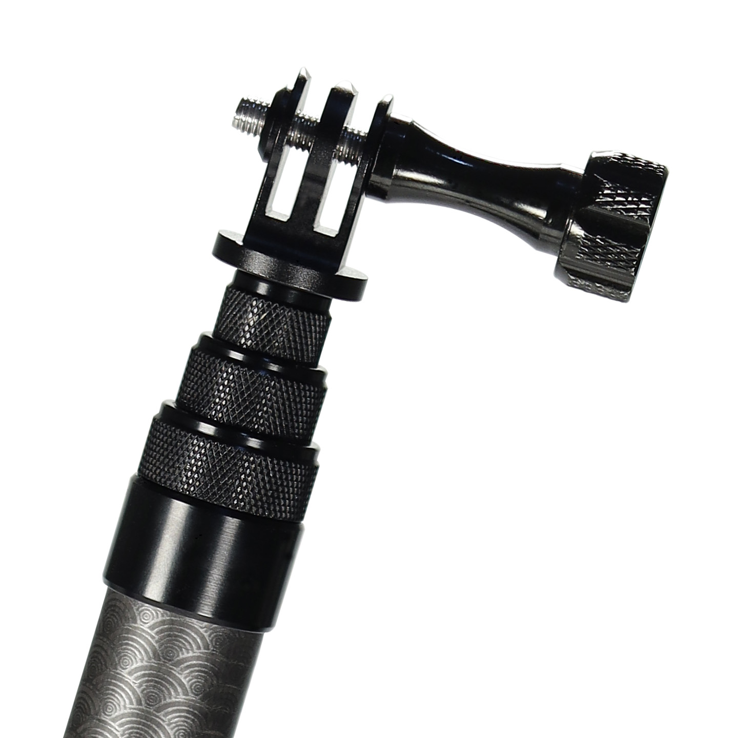 عصا سيلفي غير مرئية من ألياف ا - مراجعة Action Camera Selfie Stick Invisible وسعره