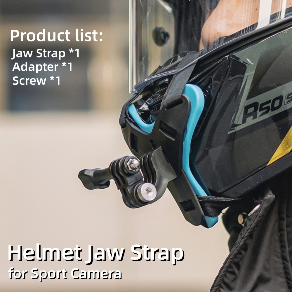 خوذة الفك قوس ل DJI Action 5pr - مراجعة Action Camera Motorcycle Helmet Mount وسعره