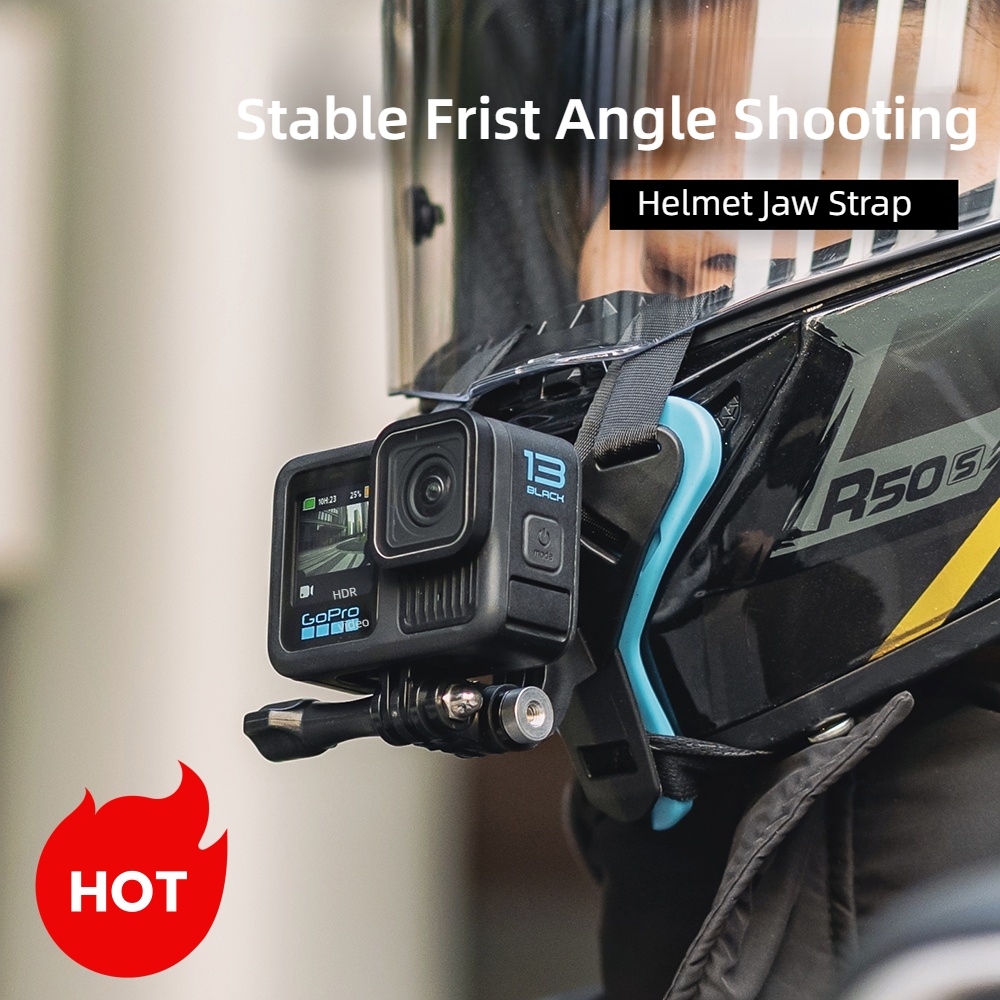 خوذة الفك قوس ل DJI Action 5pr - مراجعة Action Camera Motorcycle Helmet Mount وسعره