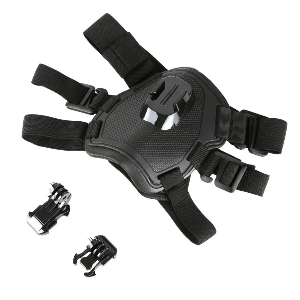 قابل للتعديل جلب الكلب الفرقة  - مراجعة Action Camera Chest Strap Harness Mount وسعره