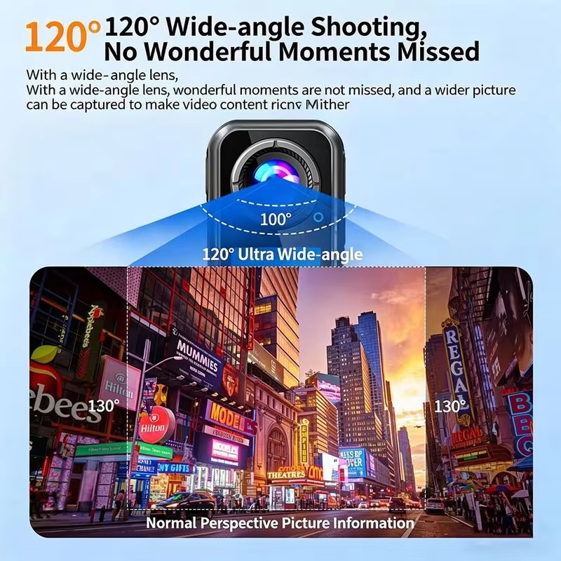 كاميرا أكشن صغيرة بدقة 5K، 4K6 - مراجعة Action Camera 4K 60Fps Dual Screen وسعره