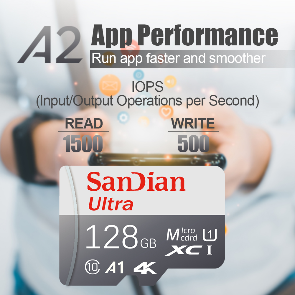 بطاقة ذاكرة مايكرو TF SD بسعة  - مراجعة Action Camera Micro Sd Card 128Gb V30 وسعره