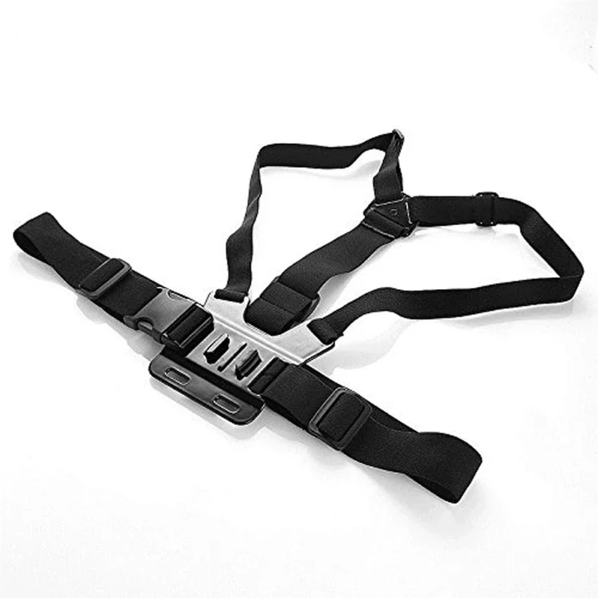 حزام صدر قابل للتعديل على شكل  - مراجعة Action Camera Chest Strap Harness Mount وسعره